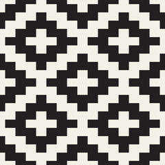 Vector seamless pattern. Ethnic stylish abstract texture. Repeating geometric tiles..