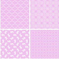 Chic different seamless patterns.