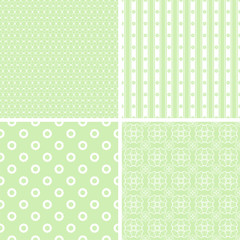 Chic different seamless patterns.