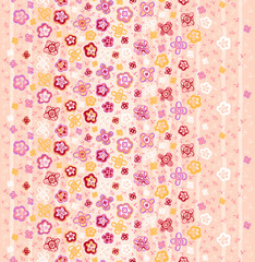 Vivid repeating floral - For easy making seamless pattern use it for filling any contours