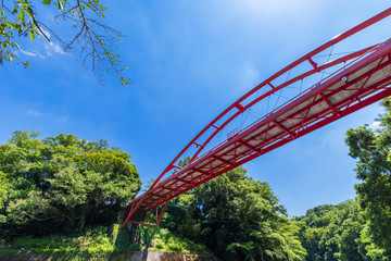 飯能河原にかかる割岩橋