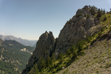 Panoramic Alp view in Albania