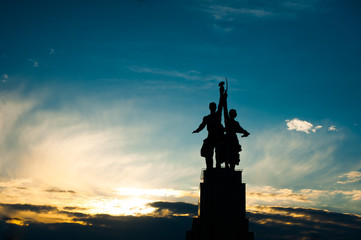 Monument and Sunset