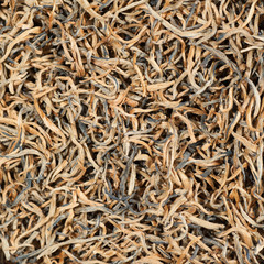 Xiao Jin / Perfectly suitable tea composition for backgrounds and textures.
Many different varieties and shapes on one square photo. Top view.
The High-End Tea of China.
