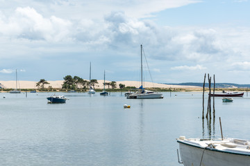 Fototapeta premium CAP FERRET (Bassin d'Arcachon, France), face à la dune du Pilat (ou Pyla)