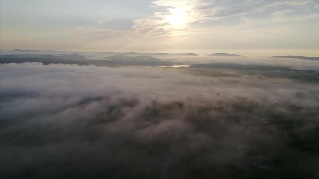 Foggy Sunrise in Brewster Upstate New York&nbsp;