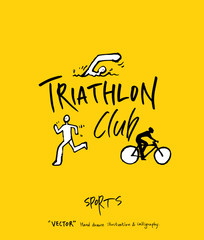 스포츠 포스터 / 손으로 그린 스포츠 그림