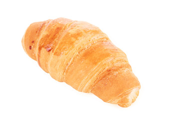 Croissant on white background