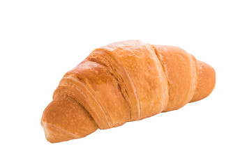 Croissant on white background