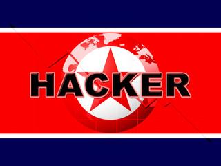 Hack Means North Korea Attack 3d Illustration