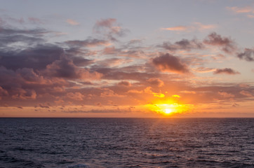 Fototapeta premium sunset in ocean