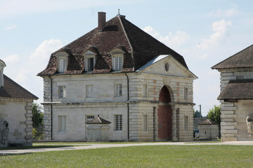 Fototapeta na wymiar Saline Royale in Arc et Senans. Historic building made by Claude-Nicolas Ledoux architect