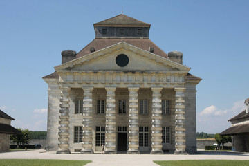 Saline Royale in Arc et Senans. Historic building made by Claude-Nicolas Ledoux architect