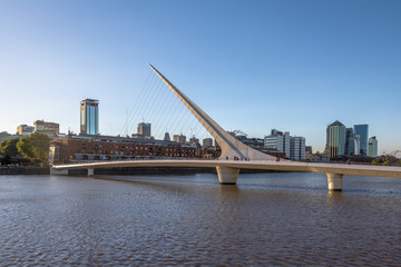 Womens Bridge (Puente de la Mujer) in Puerto Madero - Buenos Aires, Argentina