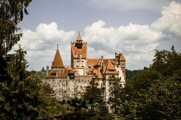 Fototapeta premium Bran Castle, Romania. The mysterious abode of the vampire Dracula