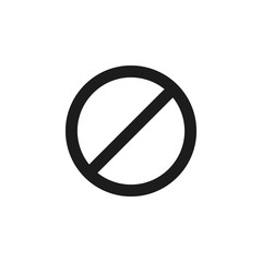 Prohibited Vector Icon