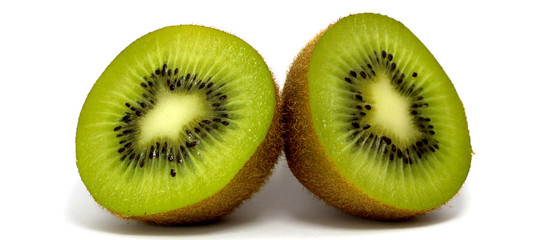 Fototapeta premium Geteilte Kiwi sher guter Kontrast