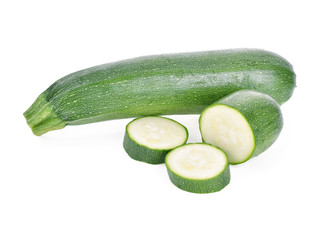 zucchini isolated on white background