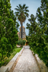 May 2013: the monastery of Agia Triada of Tsagaroli in the Chania region on the island of Crete, Greece.