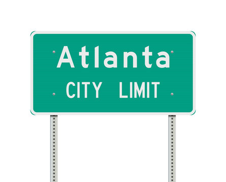 Atlanta City Limit road sign