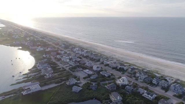 Pan Around From Westhampton Beach to Moriches Bay