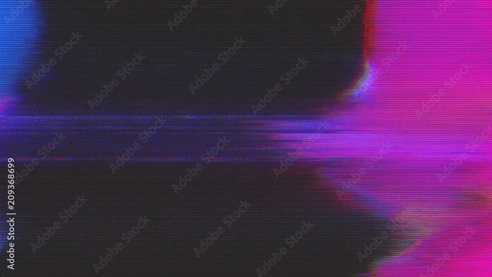Wall mural unique design abstract digital animation pixel noise glitch error video damage