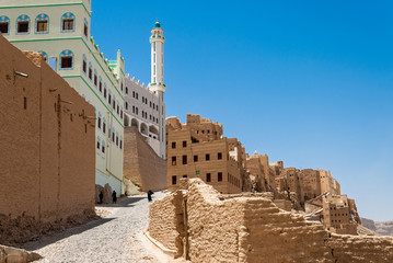 Multi-storey buildings made of mud in Al Hajarayn, Yemen