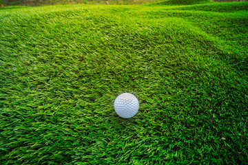 Golf ball on grass