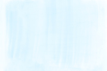Obraz premium White-blue watercolor texture hand painted background color hand drawn splashing on the paper