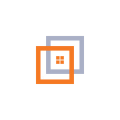 Real estate house logo icon design template