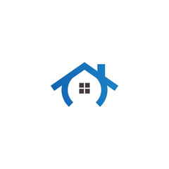 Real estate house logo icon design template