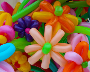 Fototapeta na wymiar Balloons of different colors
