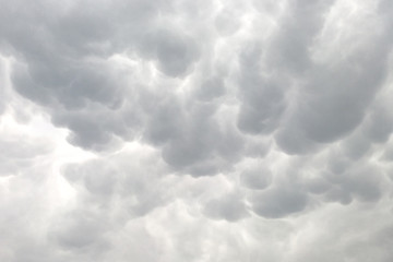 Cumulus clouds overcast sky before the rain