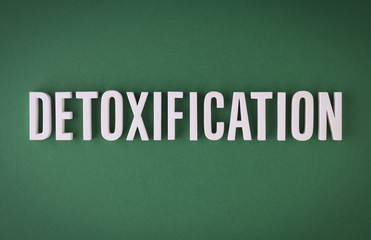Detoxification sign lettering