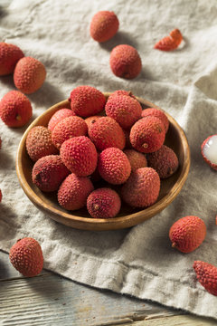Raw Red Organic Lychee Fruit