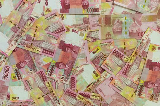 Background of Indonesian rupiah
