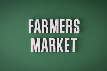 Obraz premium Farmers Market sign lettering