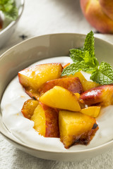 Homemade Sweet Peaches and Cream