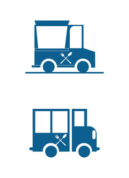 Two food truck icons