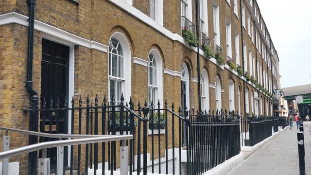Row of residential houses. London.