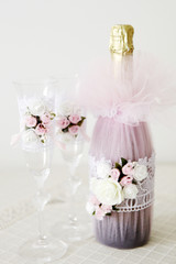 Glasses of champagne