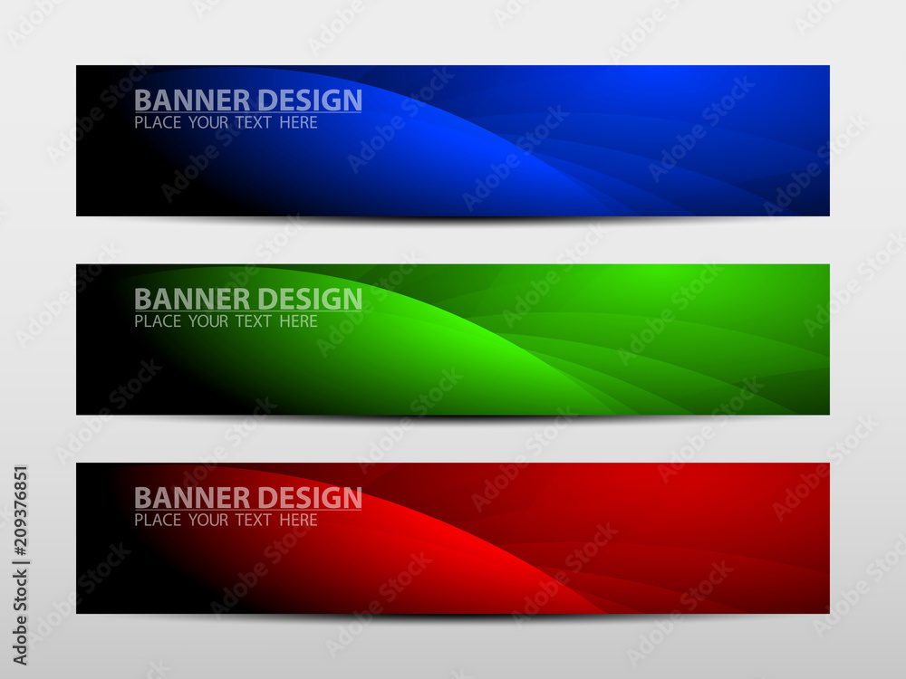 Wall mural banner with geometric abstract background. vector illustration