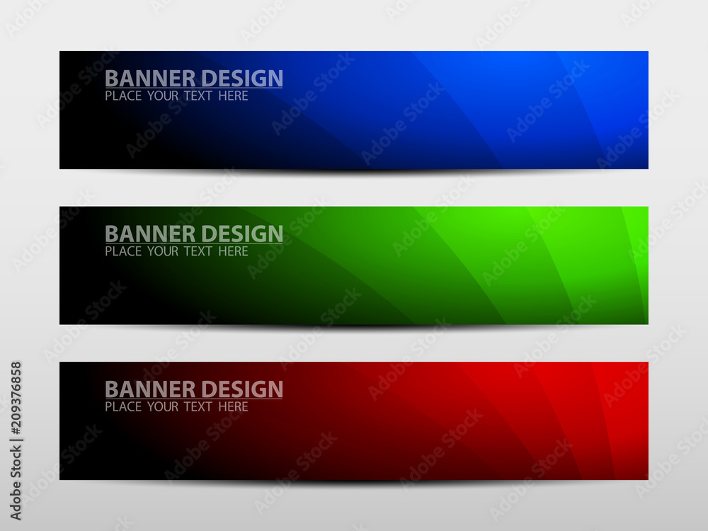 Wall mural banner with geometric abstract background. vector illustration