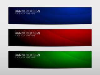 Banner with geometric abstract background. Vector illustration