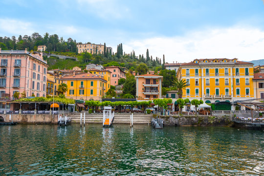 beautiful Lago di Como - panorama of Bellagio town. North of Italy, Lombardy