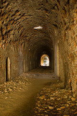 Obraz premium Ruins of Tarakanivskiy Fort (Fort Dubno, Dubno New Castle) - fortification, architectural monument of 19th century