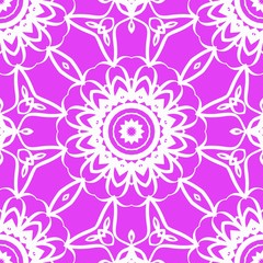 Fototapeta na wymiar Seamless texture of floral ornament. Super vector illustration. For the interior design, printing, web and textile