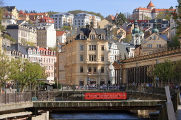 Fototapeta na wymiar Karlovy Vary / Karlsbad / Carlsbad - Bohemia / Czech Republic