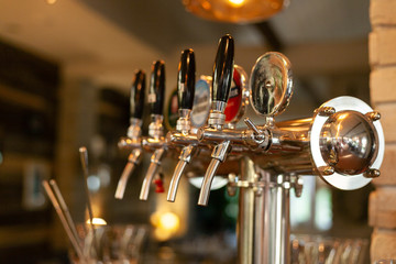 Beer tap in barse for bottling beverages