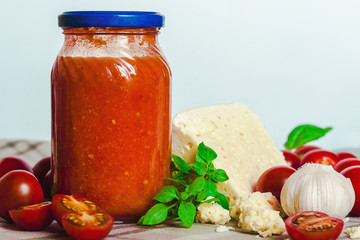 Salsa di Pomodoro al Formaggio di Pecora tomato sauce with the sheep cheese pecorino